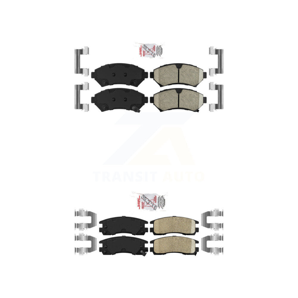 AmeriBRAKES KNF-100251 Disc Brake Pad for 1997-2005 Chevrolet Venture, Pontiac Montana and More - Front and Rear