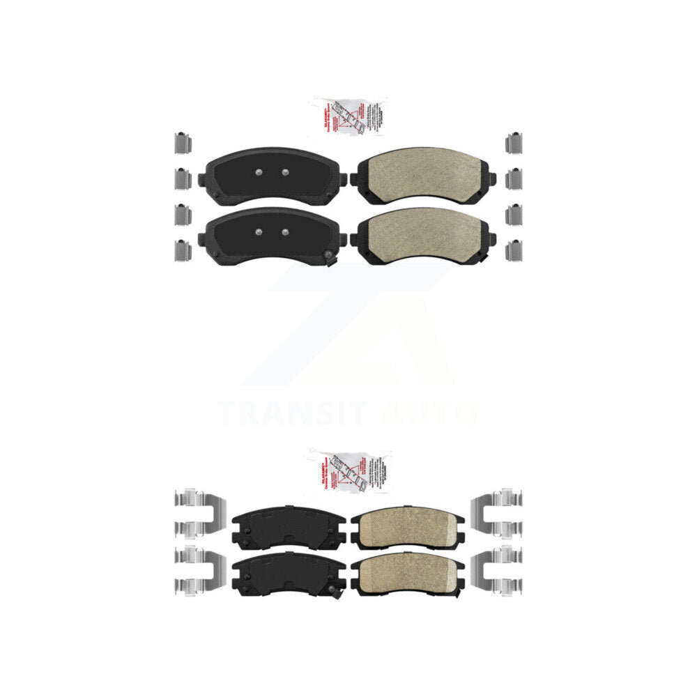 AmeriBRAKES KNF-100252 Disc Brake Pad for 2001-2007 Buick Rendezvous, Chevrolet Venture and More - Front and Rear
