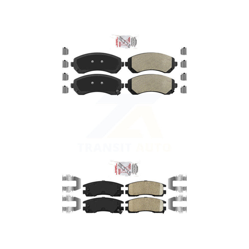 AmeriBRAKES KNF-100252 Disc Brake Pad for 2001-2007 Buick Rendezvous, Chevrolet Venture and More - Front and Rear