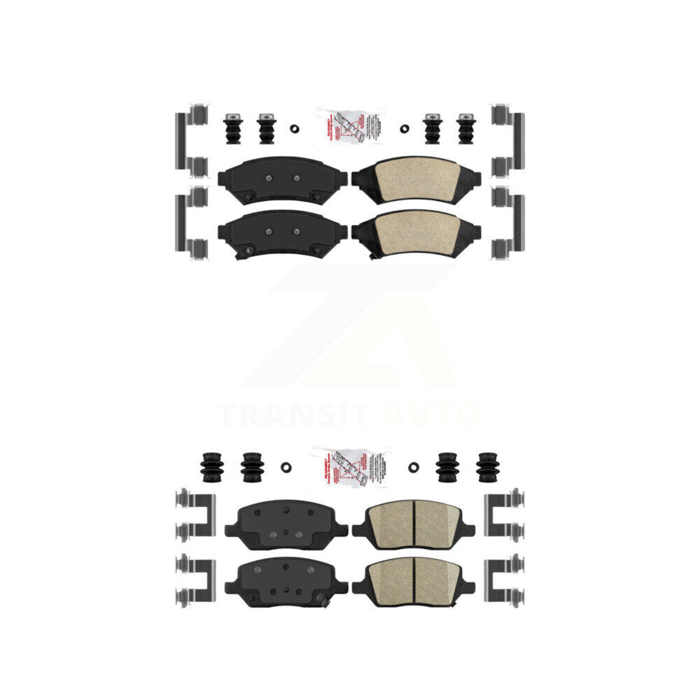 AmeriBRAKES KNF-100255 Disc Brake Pad for 2005-2012 VPG MV-1, Pontiac Montana and More - Front and Rear