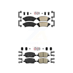 AmeriBRAKES KNF-100255 Disc Brake Pad for 2005-2012 VPG MV-1, Pontiac Montana and More - Front and Rear
