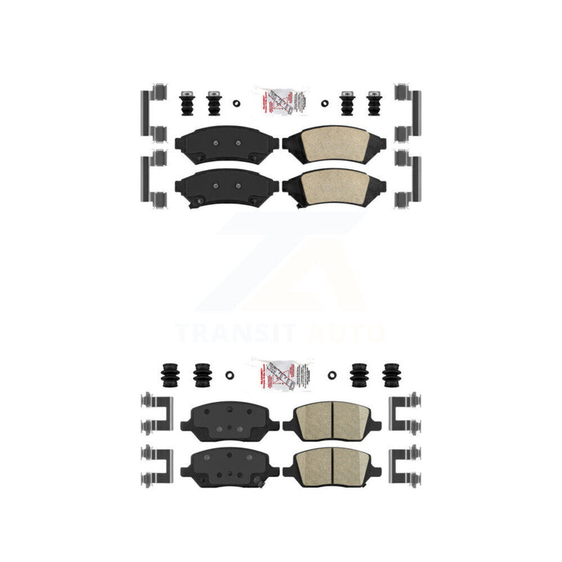 AmeriBRAKES KNF-100255 Disc Brake Pad for 2005-2012 VPG MV-1, Pontiac Montana and More - Front and Rear