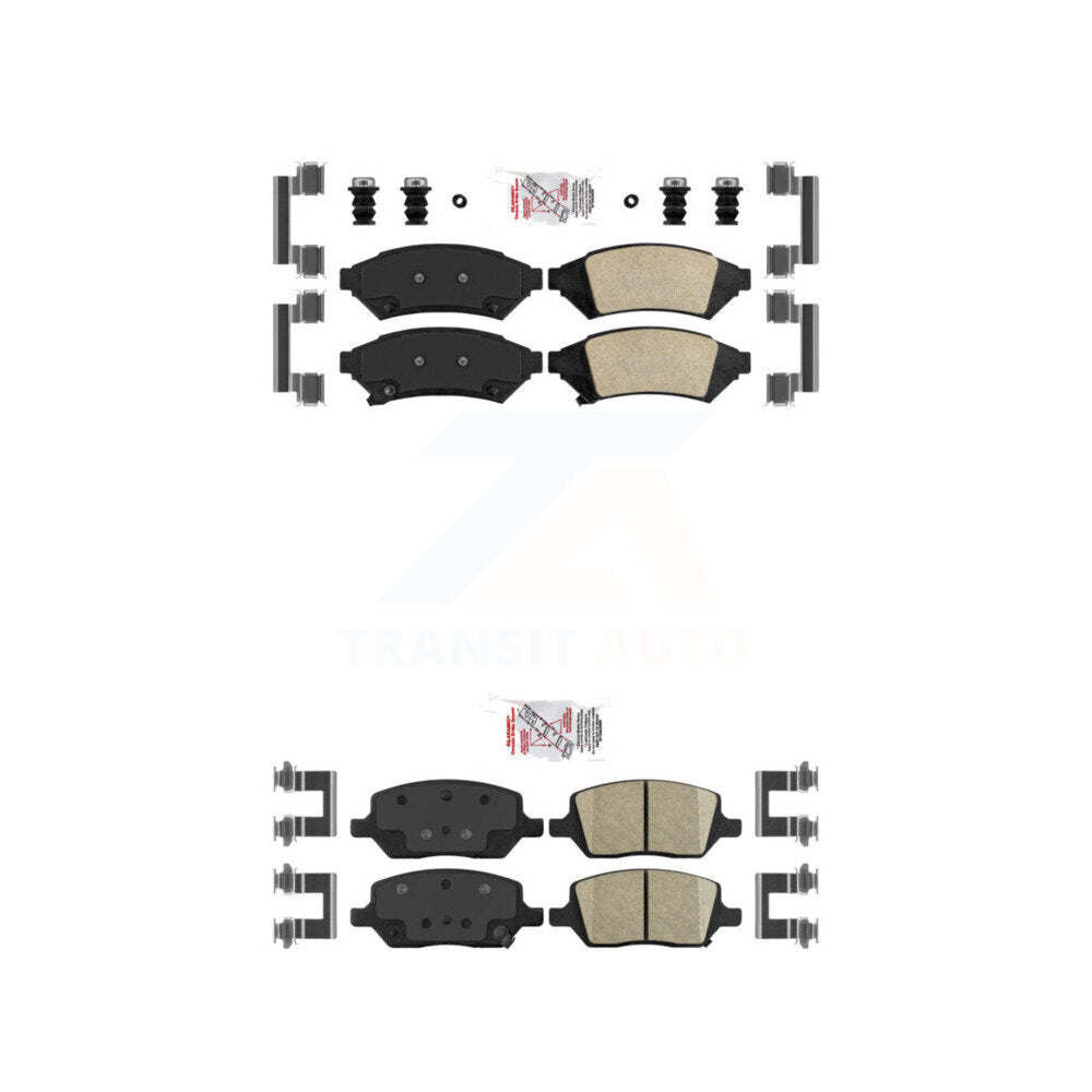 AmeriBRAKES KNF-100256 Disc Brake Pad for 2005-2012 VPG MV-1, Pontiac Montana and More - Front and Rear