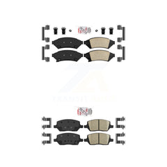 AmeriBRAKES KNF-100256 Disc Brake Pad for 2005-2012 VPG MV-1, Pontiac Montana and More - Front and Rear