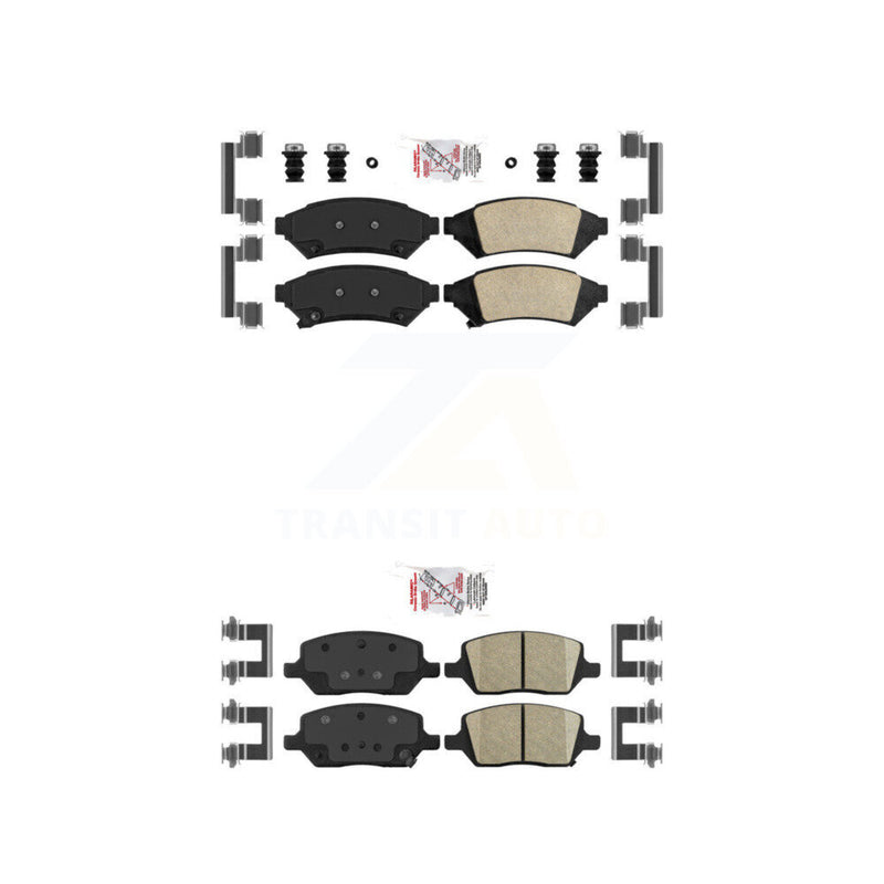 AmeriBRAKES KNF-100256 Disc Brake Pad for 2005-2012 VPG MV-1, Pontiac Montana and More - Front and Rear