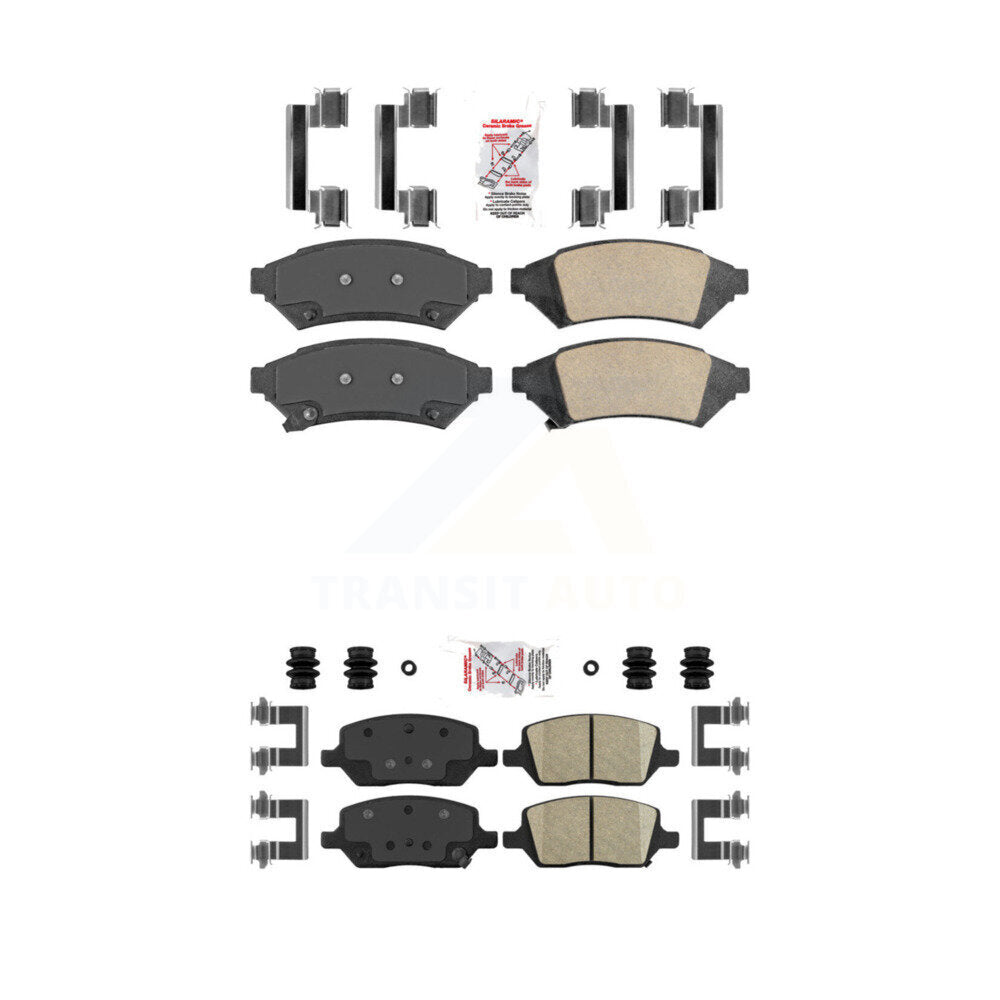 AmeriBRAKES KNF-100257 Disc Brake Pad for 2005-2012 VPG MV-1, Pontiac Montana and More - Front and Rear