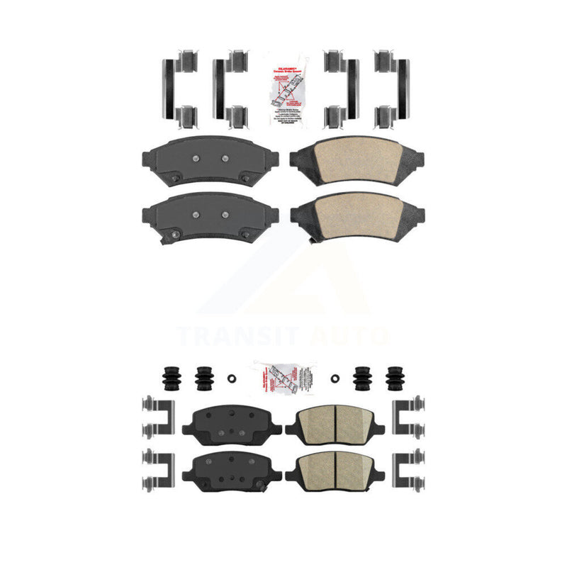 AmeriBRAKES KNF-100257 Disc Brake Pad for 2005-2012 VPG MV-1, Pontiac Montana and More - Front and Rear