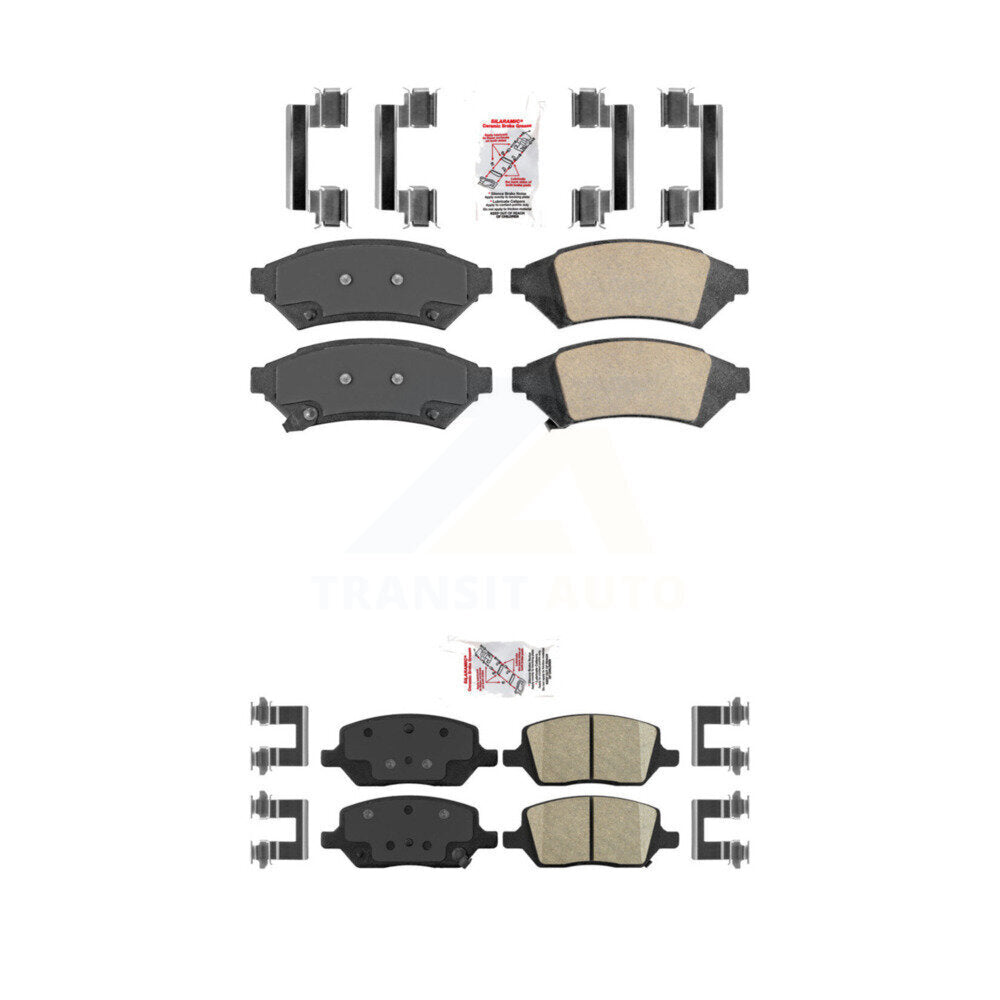 AmeriBRAKES KNF-100258 Disc Brake Pad for 2005-2012 VPG MV-1, Pontiac Montana and More - Front and Rear