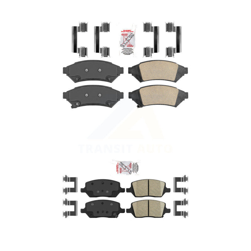 AmeriBRAKES KNF-100258 Disc Brake Pad for 2005-2012 VPG MV-1, Pontiac Montana and More - Front and Rear