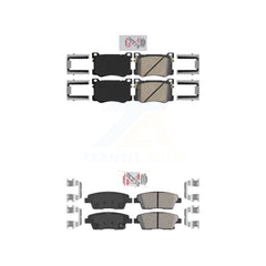 AmeriBRAKES KNF-100259 Disc Brake Pad for 2015-2017 Genesis G80, Hyundai Genesis, Kia K900 - Front and Rear
