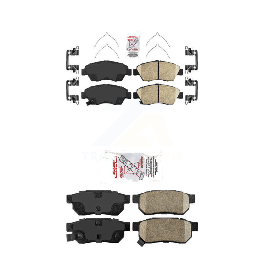 AmeriBRAKES KNF-100263 Disc Brake Pad for 1993-1997 Honda Civic del Sol, Honda Civic - Front and Rear