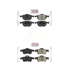 AmeriBRAKES KNF-100265 Disc Brake Pad for 2004-2022 Ford EcoSport, Ford Focus and More - Front and Rear