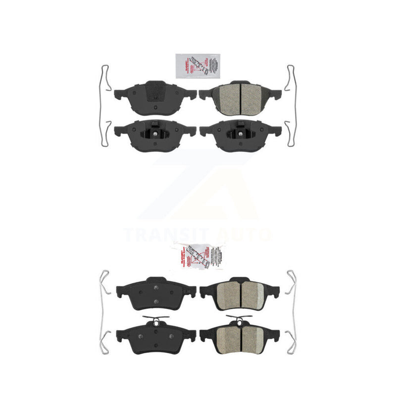 AmeriBRAKES KNF-100265 Disc Brake Pad for 2004-2022 Ford EcoSport, Ford Focus and More - Front and Rear