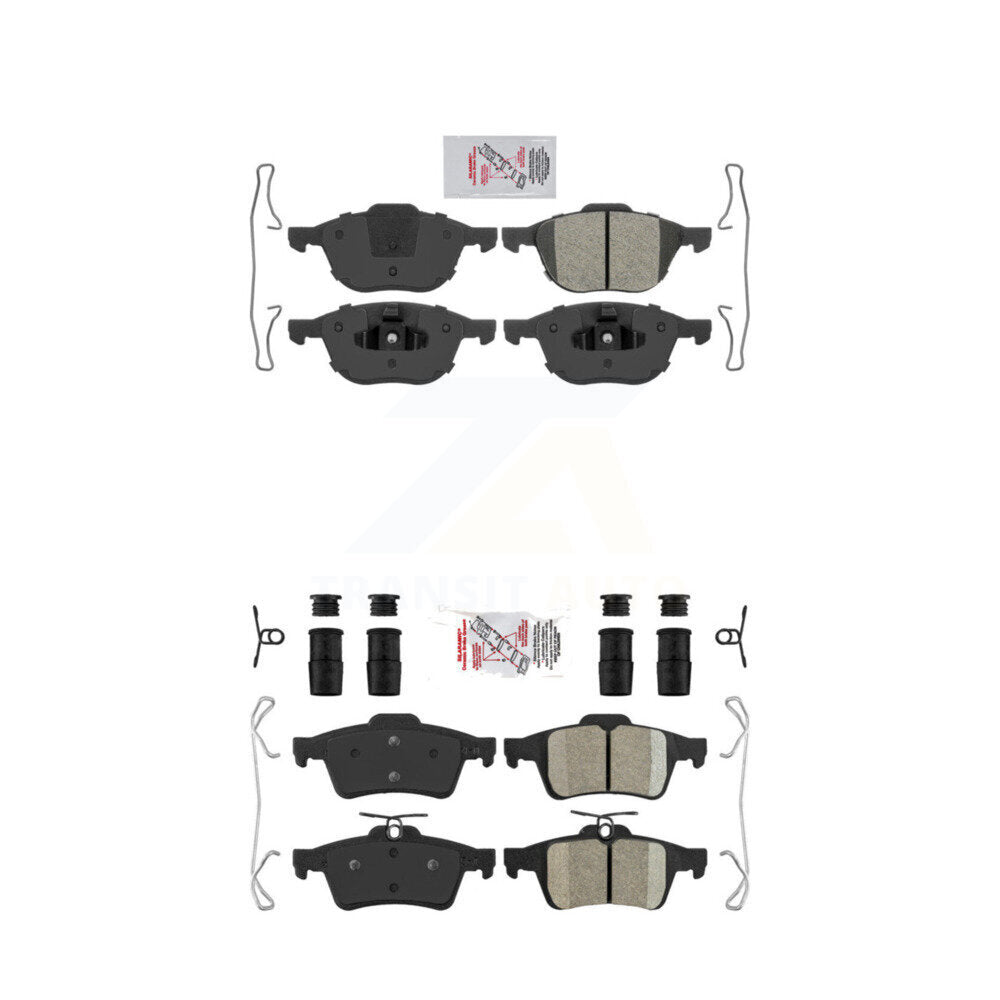 AmeriBRAKES KNF-100266 Disc Brake Pad for 2004-2022 Ford EcoSport, Ford Focus and More - Front and Rear
