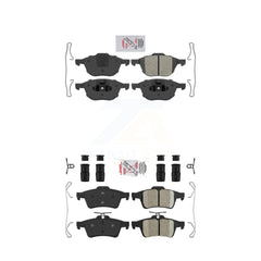 AmeriBRAKES KNF-100266 Disc Brake Pad for 2004-2022 Ford EcoSport, Ford Focus and More - Front and Rear