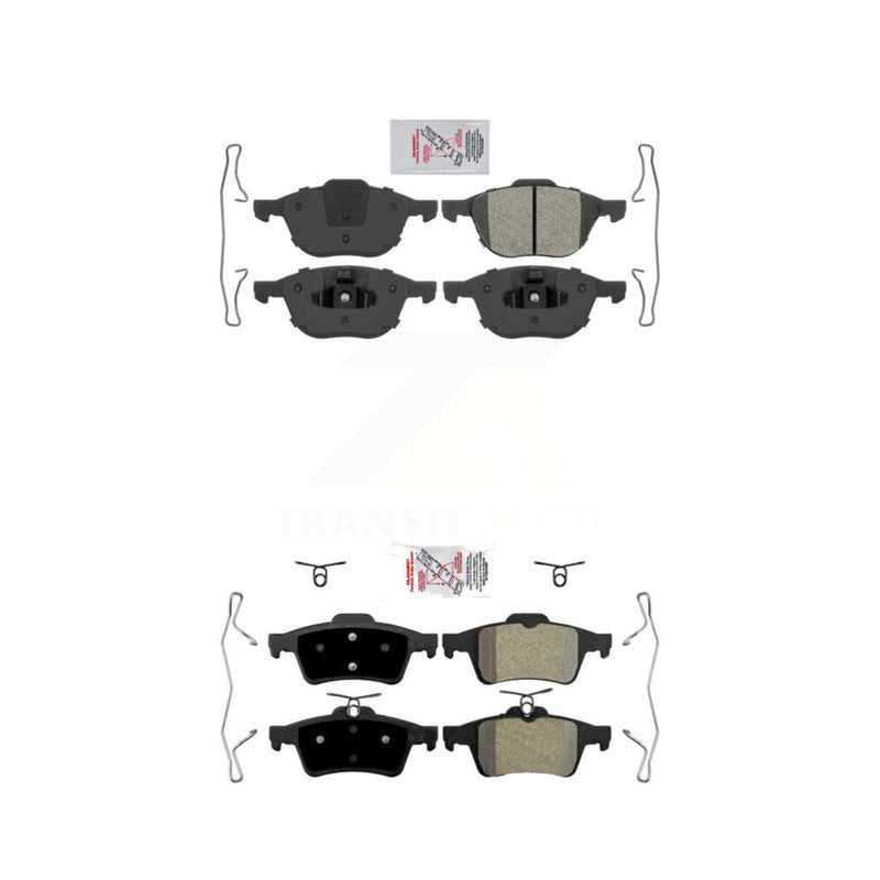 AmeriBRAKES KNF-100267 Disc Brake Pad for 2004-2022 Ford EcoSport, Ford Focus and More - Front and Rear