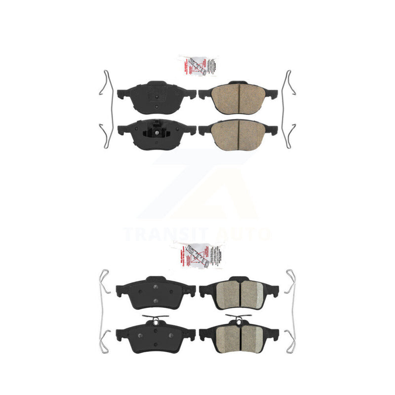 AmeriBRAKES KNF-100268 Disc Brake Pad for 2004-2022 Ford EcoSport, Ford Focus and More - Front and Rear