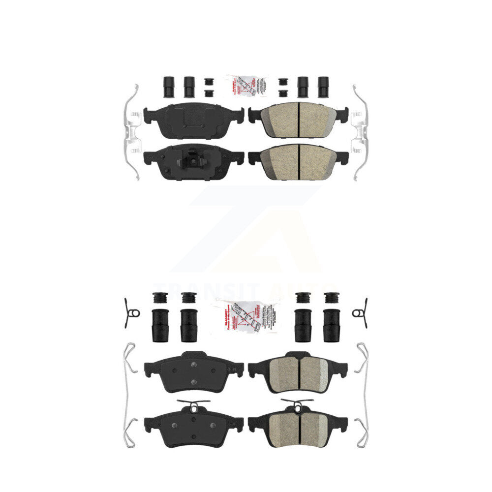 AmeriBRAKES KNF-100278 Disc Brake Pad for 2013-2023 Ford Transit Connect, Ford Escape - Front and Rear