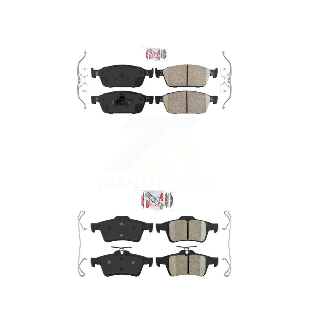 AmeriBRAKES KNF-100287 Disc Brake Pad for 2013-2018 Ford Focus - Front and Rear