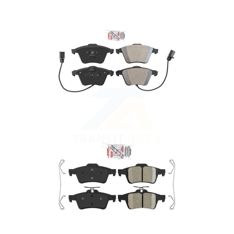 AmeriBRAKES KNF-100292 Disc Brake Pad for 2004-2013 Mazda 3, Volvo C70 and More - Front and Rear