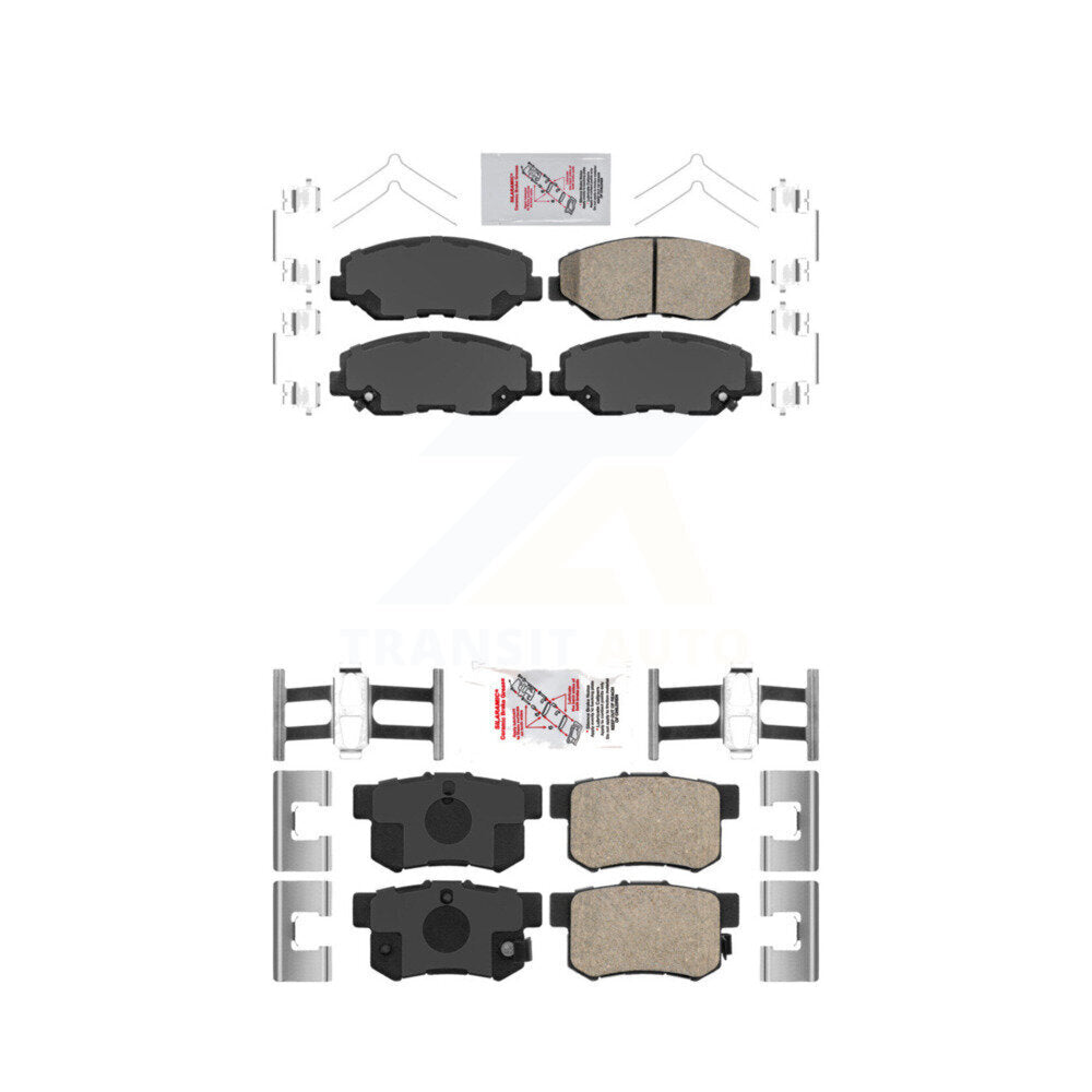 AmeriBRAKES KNF-100295 Disc Brake Pad for 2012-2015 Honda Civic, Acura ILX - Front and Rear