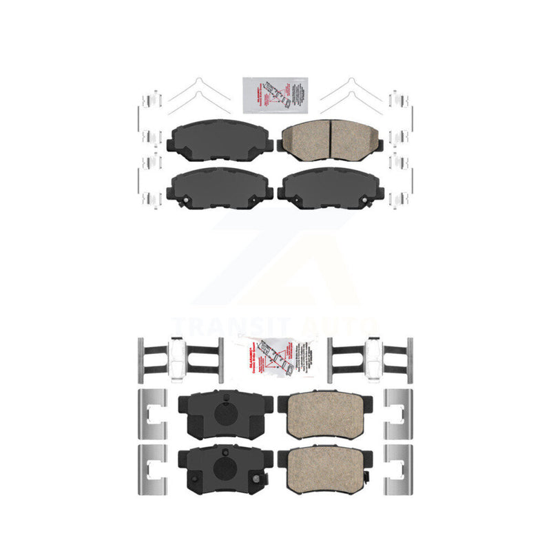 AmeriBRAKES KNF-100295 Disc Brake Pad for 2012-2015 Honda Civic, Acura ILX - Front and Rear