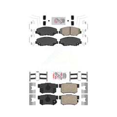 AmeriBRAKES KNF-100296 Disc Brake Pad for 2012-2015 Honda Civic, Acura ILX - Front and Rear