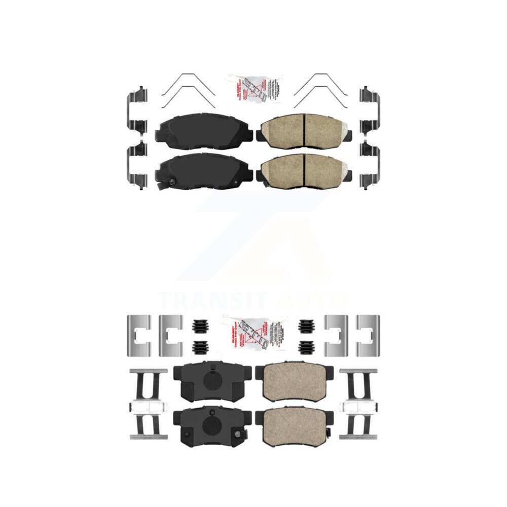 AmeriBRAKES KNF-100298 Disc Brake Pad for 2012-2015 Honda Civic - Front and Rear