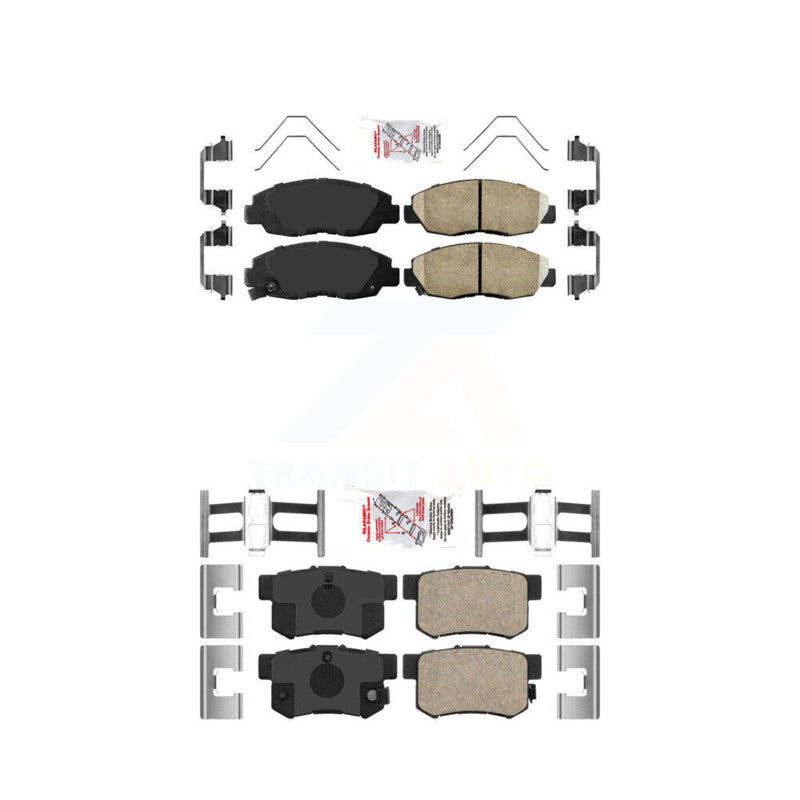 AmeriBRAKES KNF-100299 Disc Brake Pad for 2012-2015 Honda Civic - Front and Rear