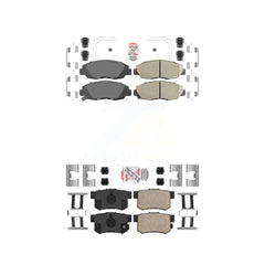 AmeriBRAKES KNF-100300 Disc Brake Pad for 2012-2015 Honda Civic - Front and Rear