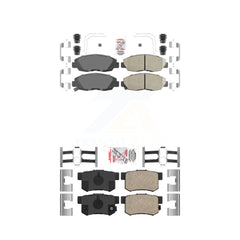 AmeriBRAKES KNF-100301 Disc Brake Pad for 2012-2015 Honda Civic - Front and Rear