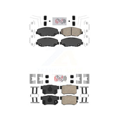 AmeriBRAKES KNF-100302 Disc Brake Pad for 2012-2015 Honda Civic, Acura ILX - Front and Rear