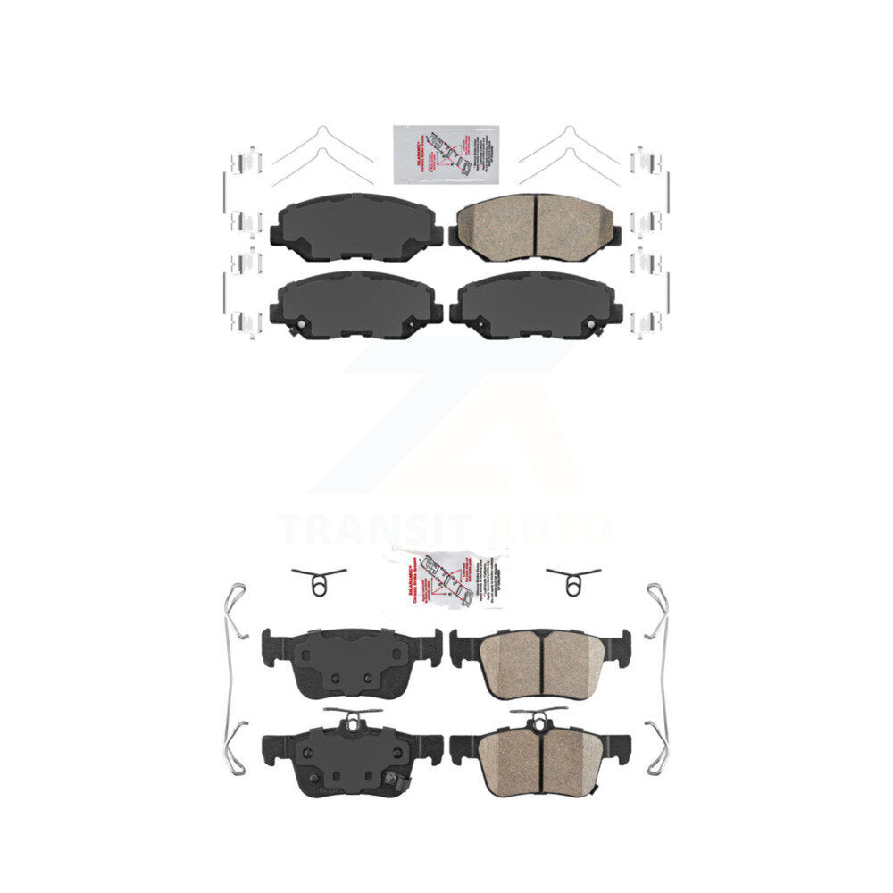 AmeriBRAKES KNF-100303 Disc Brake Pad for 2016-2021 Honda Civic - Front and Rear