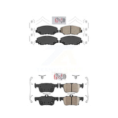 AmeriBRAKES KNF-100303 Disc Brake Pad for 2016-2021 Honda Civic - Front and Rear