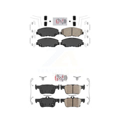 AmeriBRAKES KNF-100304 Disc Brake Pad for 2016-2021 Honda Civic - Front and Rear