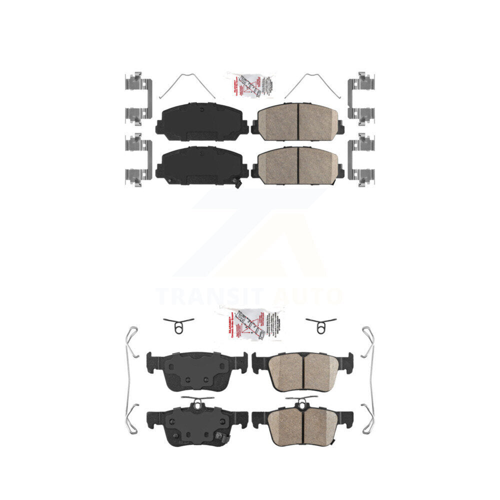 AmeriBRAKES KNF-100305 Disc Brake Pad for 2017-2020 Honda Civic - Front and Rear