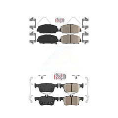 AmeriBRAKES KNF-100305 Disc Brake Pad for 2017-2020 Honda Civic - Front and Rear