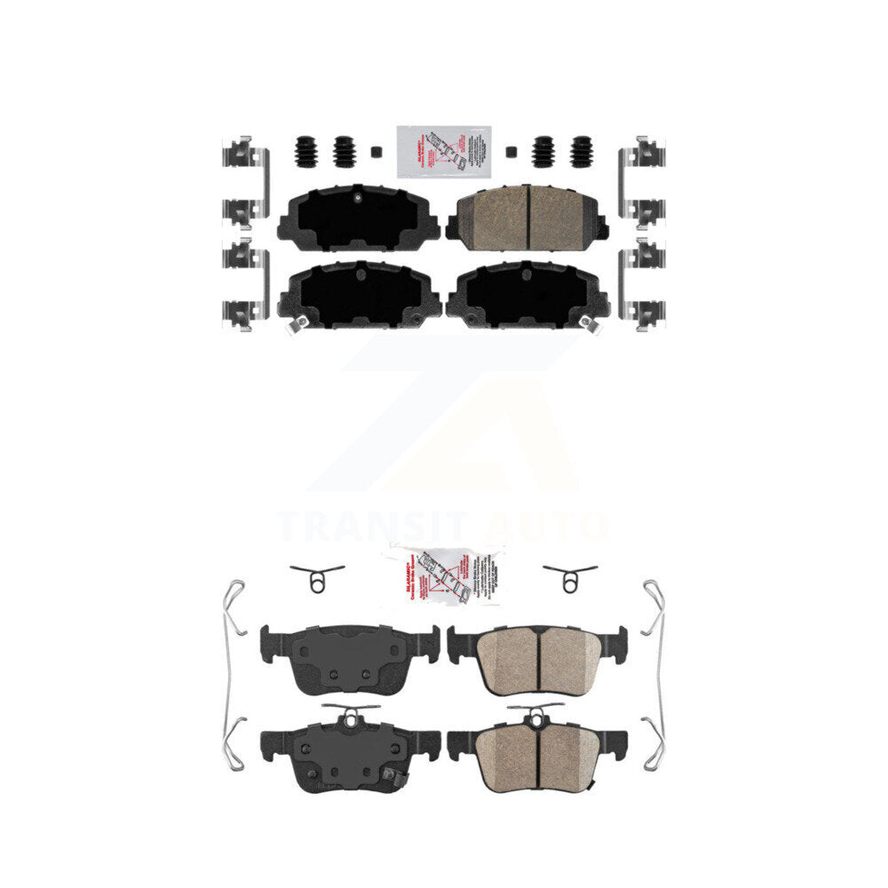 AmeriBRAKES KNF-100306 Disc Brake Pad for 2017-2020 Honda Civic - Front and Rear