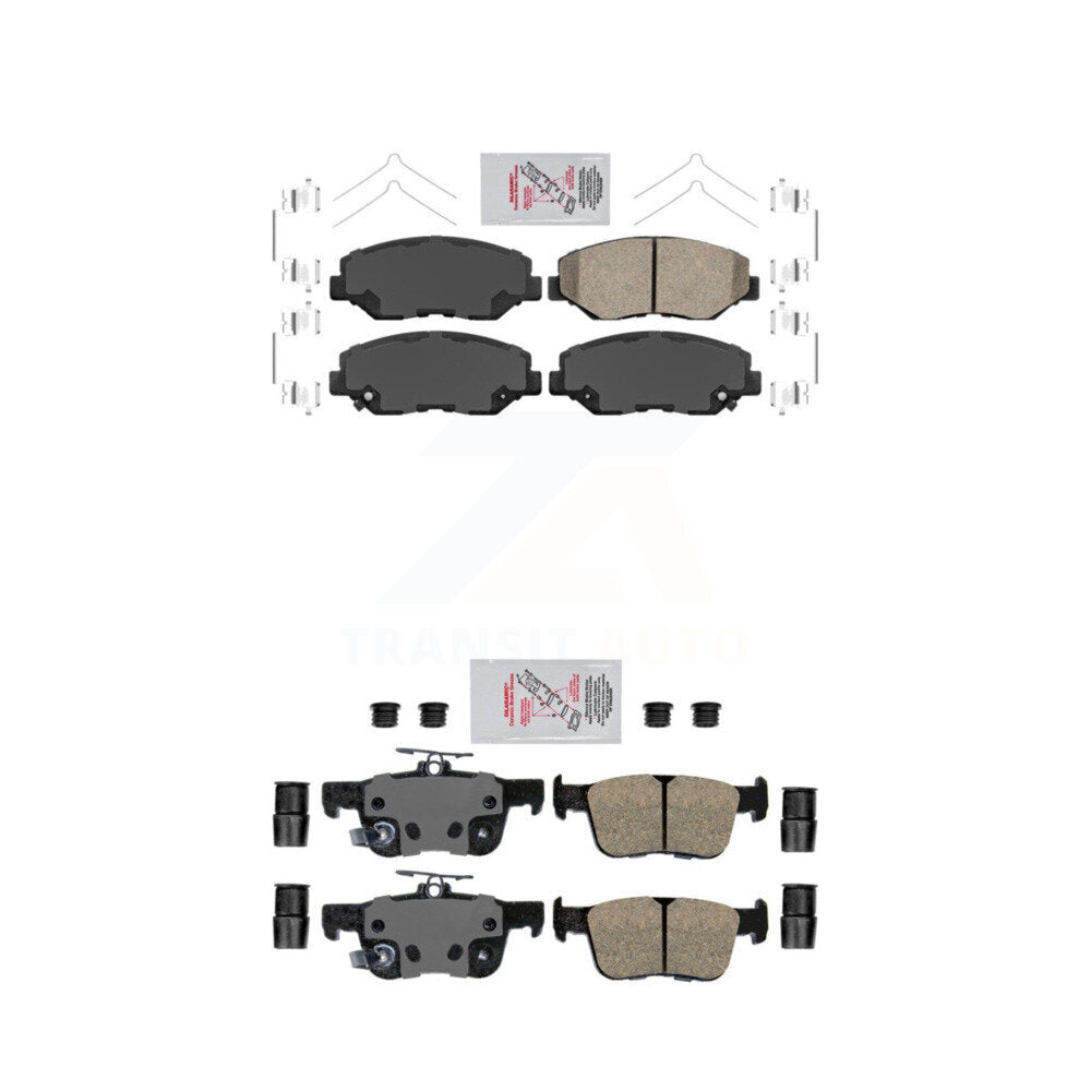 AmeriBRAKES KNF-100307 Disc Brake Pad for 2020-2021 Honda Civic - Front and Rear