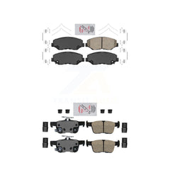 AmeriBRAKES KNF-100307 Disc Brake Pad for 2020-2021 Honda Civic - Front and Rear