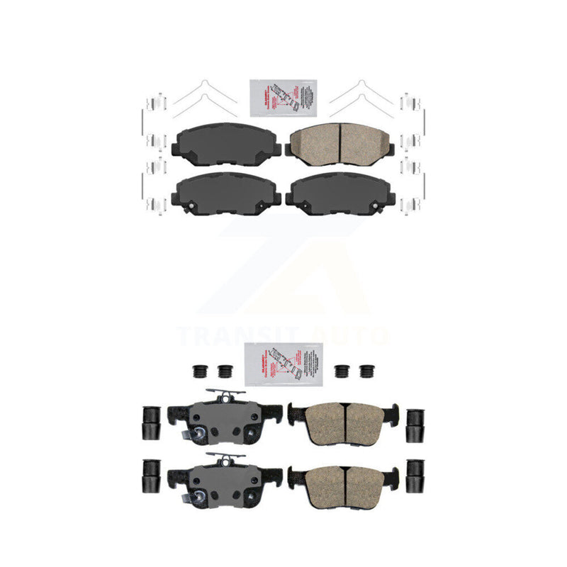 AmeriBRAKES KNF-100307 Disc Brake Pad for 2020-2021 Honda Civic - Front and Rear