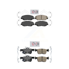 AmeriBRAKES KNF-100308 Disc Brake Pad for 2020-2021 Honda Civic - Front and Rear