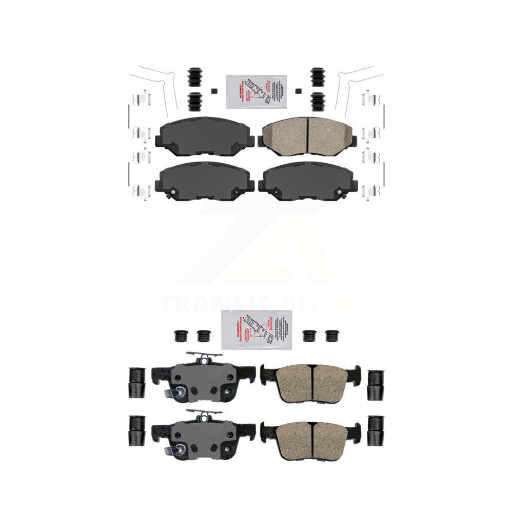 AmeriBRAKES KNF-100309 Disc Brake Pad for 2020-2021 Honda Civic - Front and Rear