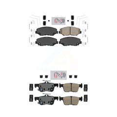AmeriBRAKES KNF-100309 Disc Brake Pad for 2020-2021 Honda Civic - Front and Rear