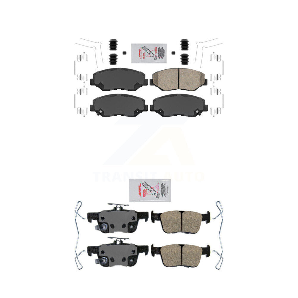 AmeriBRAKES KNF-100310 Disc Brake Pad for 2020-2021 Honda Civic - Front and Rear