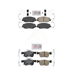 AmeriBRAKES KNF-100310 Disc Brake Pad for 2020-2021 Honda Civic - Front and Rear