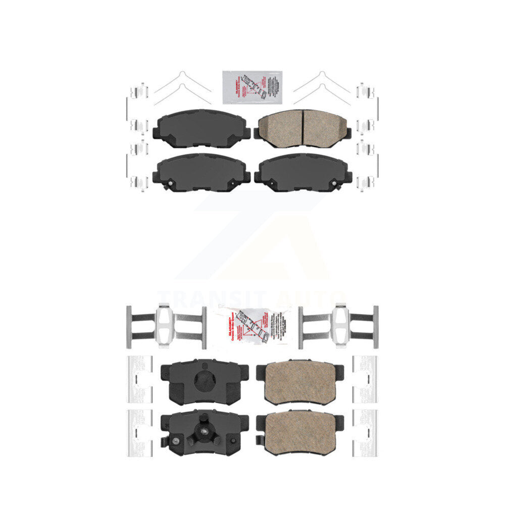 AmeriBRAKES KNF-100312 Disc Brake Pad for 2005-2016 Honda CR-V - Front and Rear