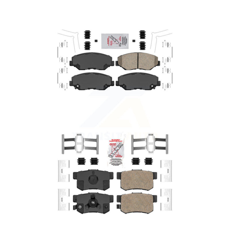 AmeriBRAKES KNF-100313 Disc Brake Pad for 2005-2016 Honda CR-V - Front and Rear