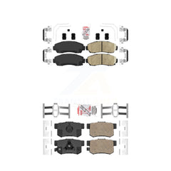 AmeriBRAKES KNF-100316 Disc Brake Pad for 2007-2016 Honda Crosstour, Honda CR-V and More - Front and Rear