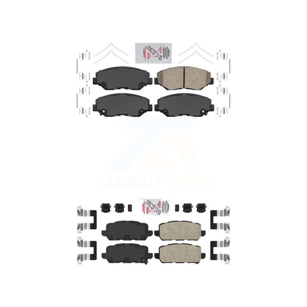 AmeriBRAKES KNF-100320 Disc Brake Pad for 2016 Honda CR-Z - Front and Rear